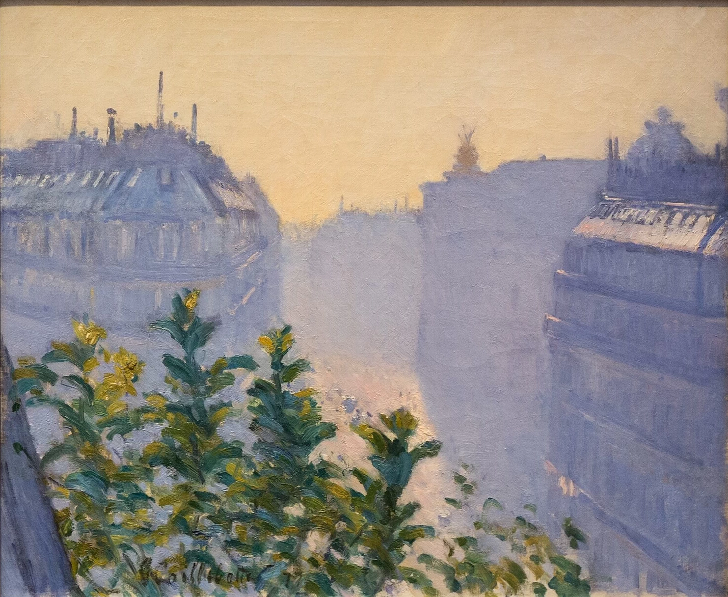 Rue Halévy, vista da un balcone, 1877 - Collezione Hasso Plattner